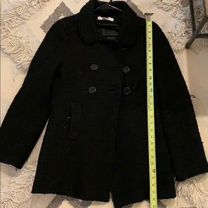Knitted pea coat